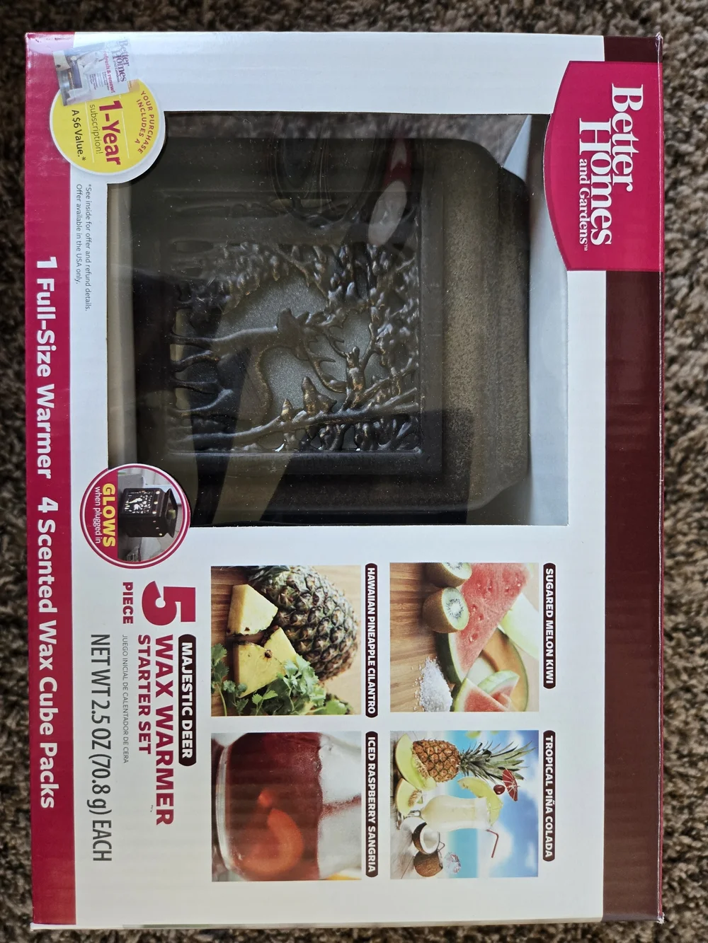 Better Homes And Gardens Brown Majestic Deer Wax Warmer